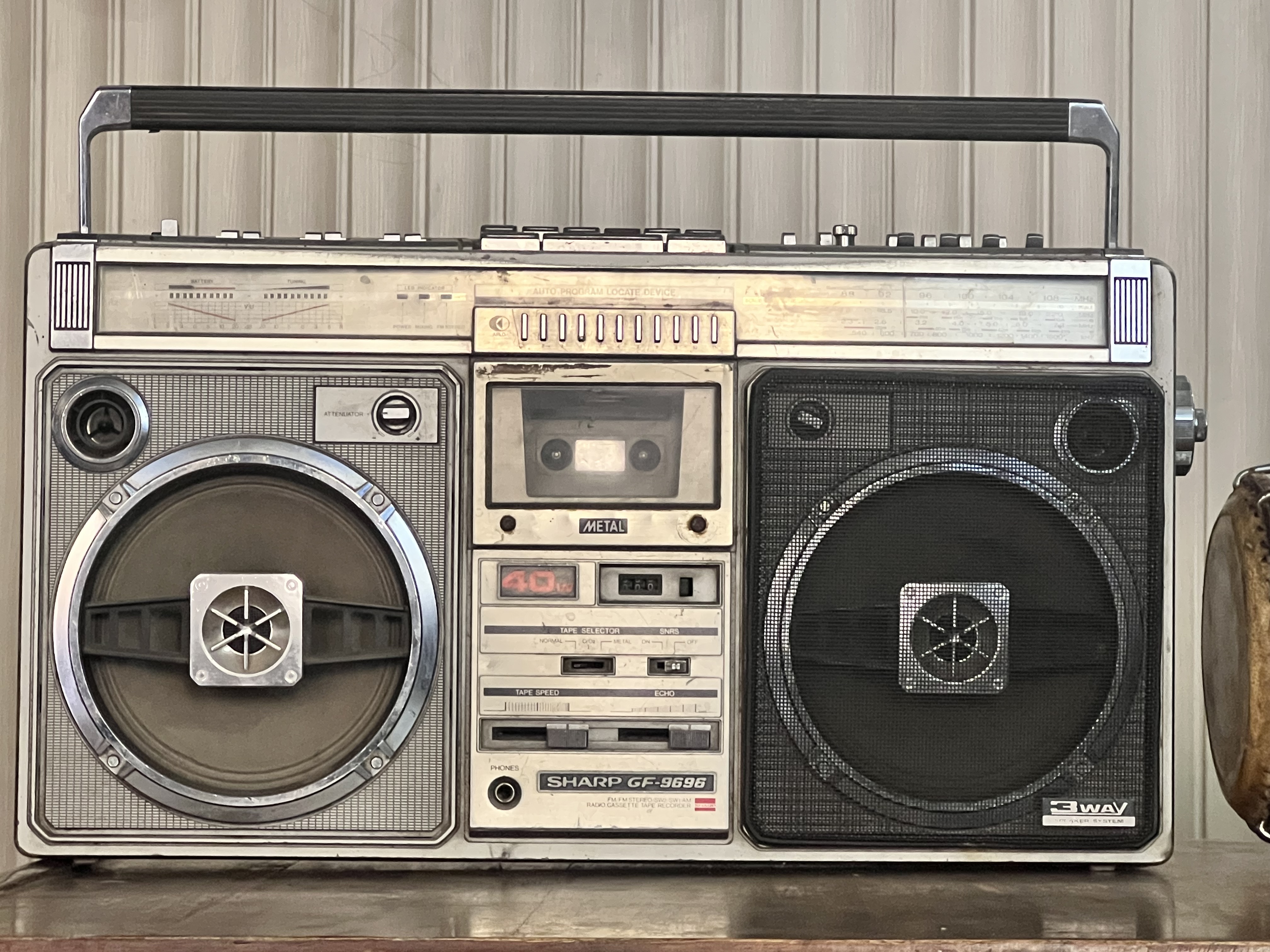 The author’s cassette recorder used in recording Torwali music in the 1980s.